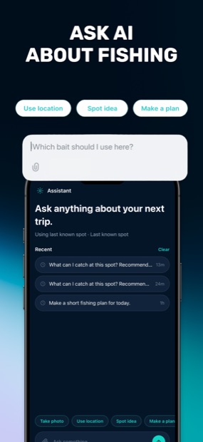 Ask the AI fishing assistant